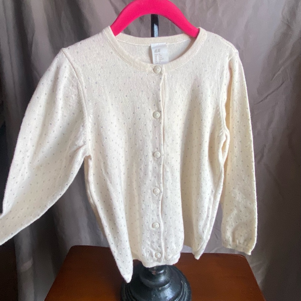 Girls Cotton Button-Up Cardigan! H&M 2-3Y lightweight Sweater